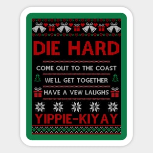 Die Hard Ugly Christmas Sweater Sticker